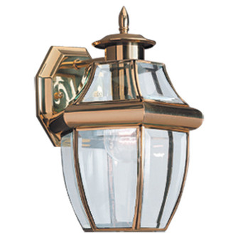 Lancaster One Light Outdoor Wall Lantern in Polished Brass (1|8038-02)