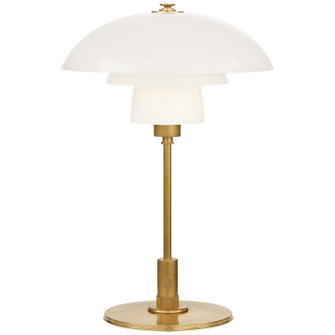 Whitman One Light Desk Lamp in Hand-Rubbed Antique Brass (268|TOB 3513HAB-WG)