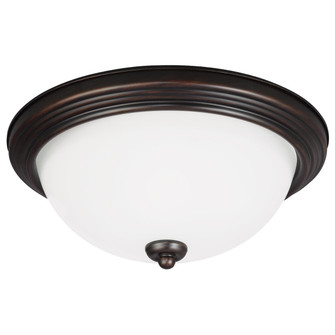 Geary Three Light Flush Mount in Bronze (1|77265EN3-710)