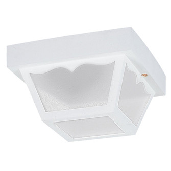 Outdoor Ceiling One Light Outdoor Flush Mount in White (1|7567EN3-15)