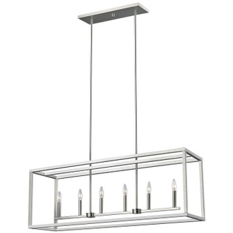 Moffet Street Six Light Island Pendant in Brushed Nickel (1|6634506-962)