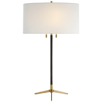 Caron Two Light Table Lamp in Bronze with Antique Brass (268|TOB 3194BZ/HAB-L)