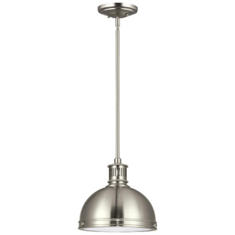 Pratt Street Metal One Light Pendant in Brushed Nickel (1|65085EN3-962)