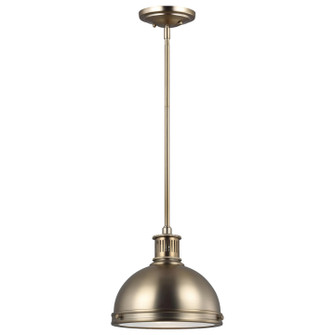 Pratt Street Metal One Light Pendant in Satin Brass (1|65085EN3-848)