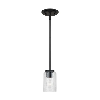 Oslo One Light Mini-Pendant in Midnight Black (1|61170-112)