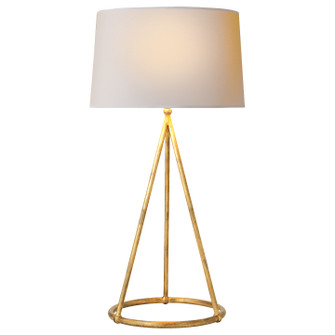 Nina One Light Table Lamp in Gilded Iron (268|TOB 3026GI-NP)