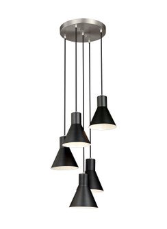 Towner Five Light Cluster Pendant in Brushed Nickel (1|5141305EN3-962)