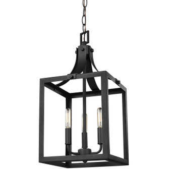 Labette Three Light Hall / Foyer Pendant in Black (1|5140603-12)
