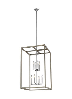 Moffet Street Eight Light Hall / Foyer Pendant in Washed Pine (1|5134508-872)