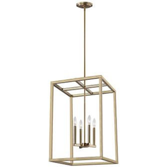 Moffet Street Four Light Hall / Foyer Pendant in Satin Brass (1|5134504-848)