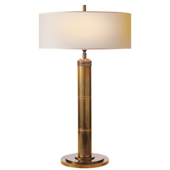 Longacre Two Light Table Lamp in Hand-Rubbed Antique Brass (268|TOB 3001HAB-NP)