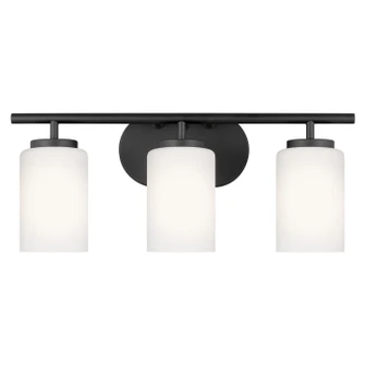 Oslo Three Light Wall / Bath in Midnight Black (1|41162EN3-112)