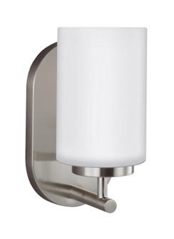 Oslo One Light Wall / Bath Sconce in Brushed Nickel (1|41160EN3-962)