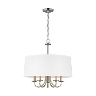 Seville Five Light Chandelier in Brushed Nickel (1|3320205EN-962)