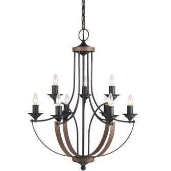 Corbeille Nine Light Chandelier in Stardust (1|3280409-846)