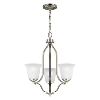 Emmons Three Light Chandelier in Brushed Nickel (1|3139003EN3-962)
