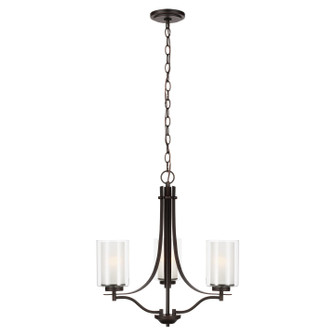 Elmwood Park Three Light Chandelier in Bronze (1|3137303EN3-710)