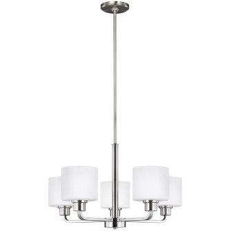 Canfield Five Light Chandelier in Brushed Nickel (1|3128805EN3-962)
