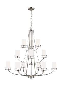Robie 12 Light Chandelier in Brushed Nickel (1|3121612EN3-962)