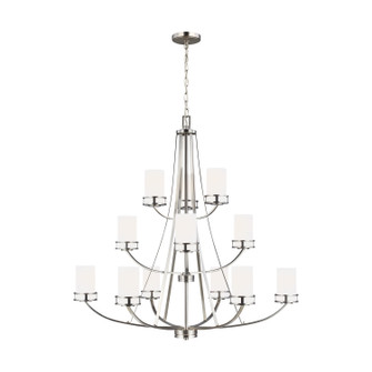 Robie 12 Light Chandelier in Brushed Nickel (1|3121612-962)