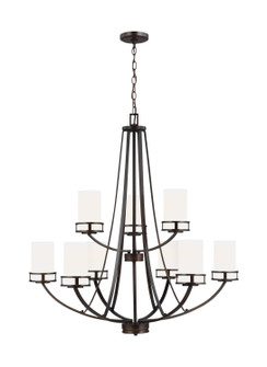 Robie Nine Light Chandelier in Bronze (1|3121609EN3-710)