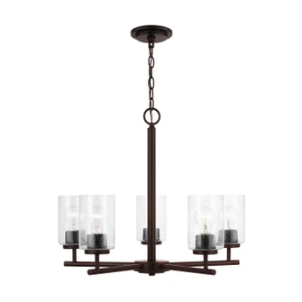 Oslo Five Light Chandelier in Bronze (1|31171-710)
