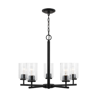 Oslo Five Light Chandelier in Midnight Black (1|31171-112)