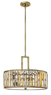 Gemma LED Foyer Pendant in Silver Leaf (138|FR33735SLF)