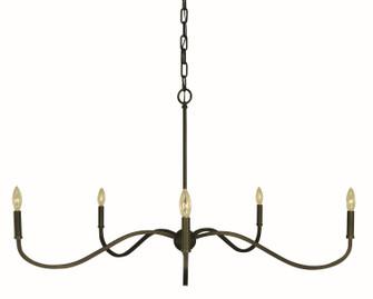 Heidelberg Five Light Chandelier in Iron (8|5647 IRON)