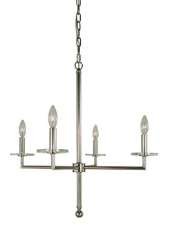 Muse Four Light Chandelier in Polished Nickel (8|5454 PN)