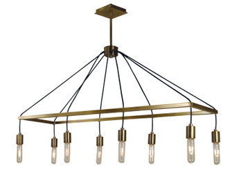 Celestial Eight Light Island Chandelier in Antique Brass (8|5023 AB)