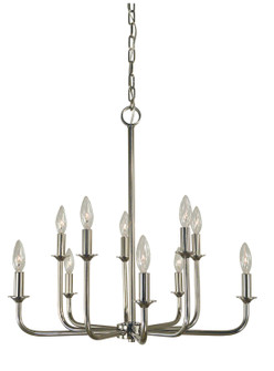 Boulevard Ten Light Chandelier in Polished Nickel (8|4980 PN)