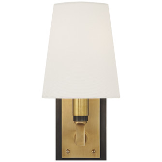 Watson One Light Wall Sconce in Bronze with Antique Brass (268|TOB 2284BZ/HAB-L)
