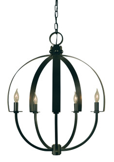 Luna Five Light Chandelier in Matte Black (8|4725 MBLACK)