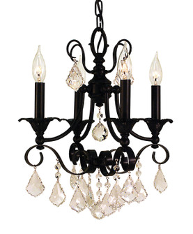 Liebestraum Four Light Chandelier in Matte Black (8|2974 MBLACK)