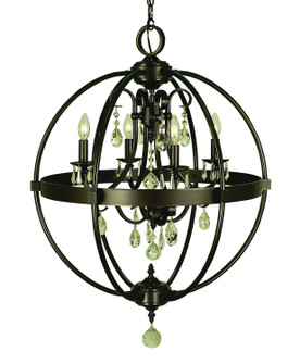 Compass Four Light Chandelier in Mahogany Bronze (8|1064 MB)