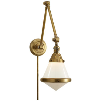 Gale One Light Wall Sconce in Hand-Rubbed Antique Brass (268|TOB 2156HAB-WG)