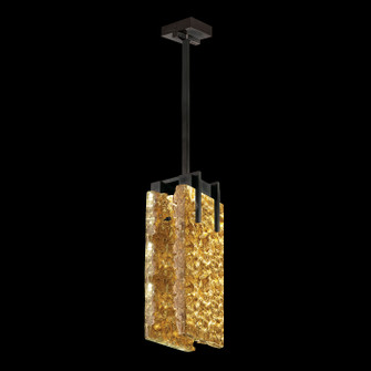 Terra LED Pendant in Black/Gold Leaf Glass (48|931040-12ST)