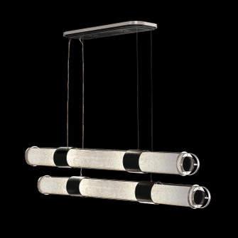 Bond LED Pendant in Black & Silver/Bahama Sand (48|926240-12ST)
