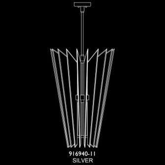 Newton LED Pendant in Silver/Up Glass (48|916940-11ST)