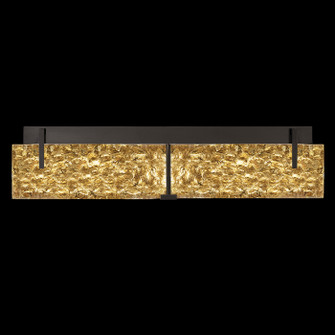 Terra LED Bath Bar in Black/Gold Leaf Glass (48|913450-12ST)