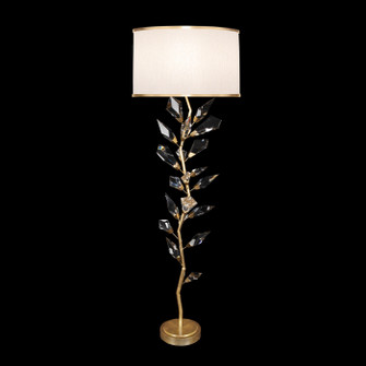Foret Three Light Floor Lamp in Gold Leaf w/Champagne Fabric Shade (48|909220-2ST)