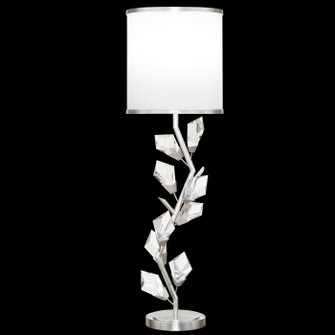 Foret One Light Console Lamp in Silver Leaf w/White Shade (48|908815-1ST)
