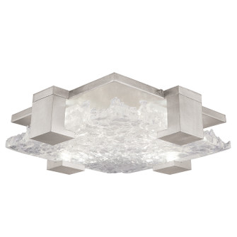 Terra LED Flush Mount in Silver/Clear Glass (48|895440-21ST)