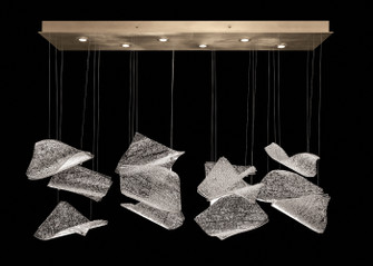 Elevate LED Pendant in Gold/Frozen Pages (48|895140-261ST)