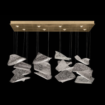 Elevate LED Pendant in Gold/Frozen Pages (48|894840-262ST)