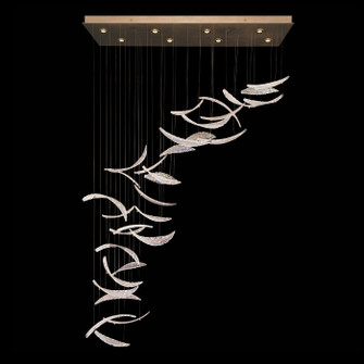 Elevate LED Pendant in Gold/Dichroic ''Plumes'' (48|894840-211ST)