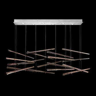 Elevate LED Pendant in Silver/Meteorite Spires (48|894840-152ST)