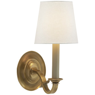 Channing One Light Wall Sconce in Hand-Rubbed Antique Brass (268|TOB 2120HAB-L)