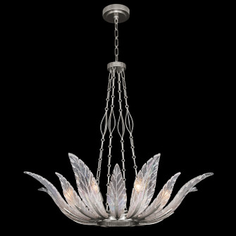 Plume Eight Light Pendant in Silver/Dichroic ''Plumes'' (48|894040-1ST)